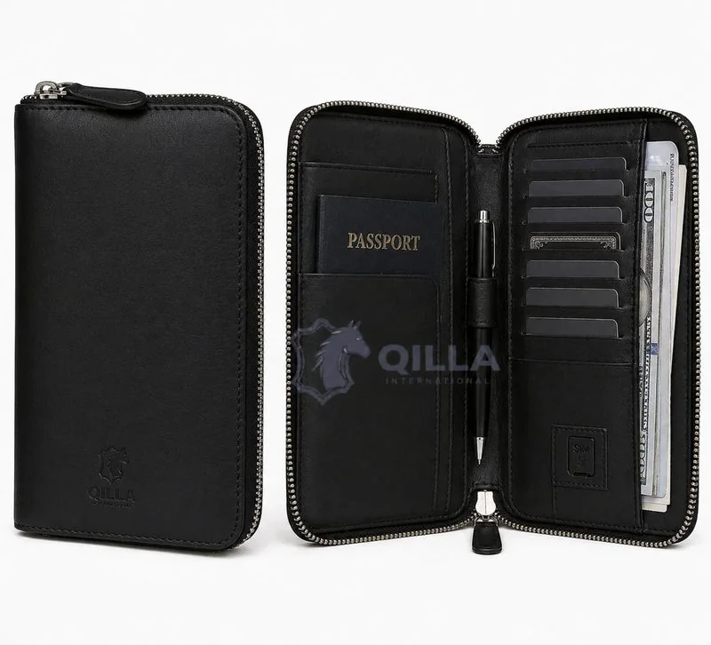 Qilla International Zip-Around Travel Wallet (WL 503)